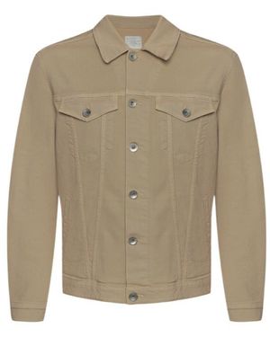 Eleventy Long-Sleeved Denim Jacket - Natural