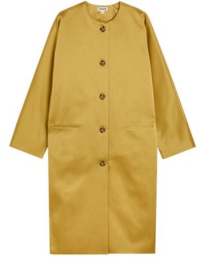 STAUD Liz Satin Coat - Yellow