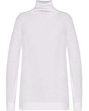 Lisa Yang Danette Turtleneck Knitted Jumper - White