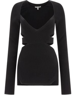 Nensi Dojaka Ribbed Knit Top - Black