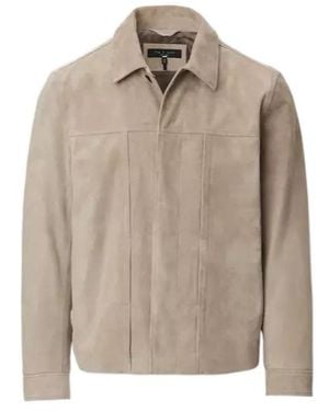 Rag & Bone Dwight Suede Jacket - Natural