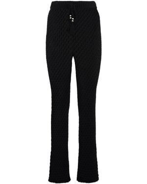 Alanui A Love Letter To India Flared Pants - Black