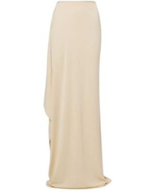 The Row Dione Draped Maxi Skirt - White