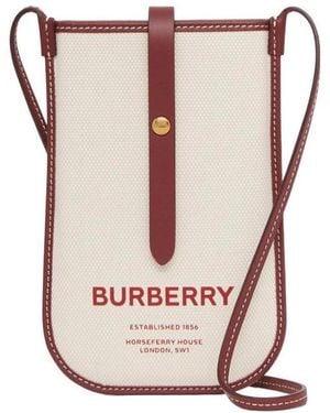 ＊BURBERRY＊ LEATHER PHONE CASE 関税/送料込 Burberry - Full-Grain Leather Phone Pouch Burberry