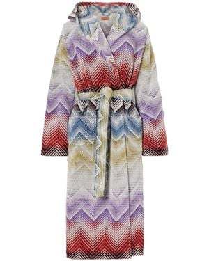 Missoni Striped Cotton-Terry Robe - Multicolor