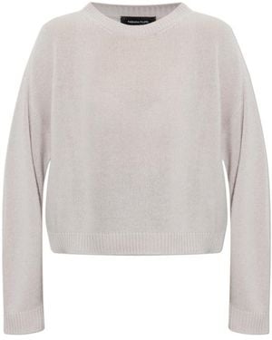 Fabiana Filippi Boxy Crew-Neck Knitted Jumper - White