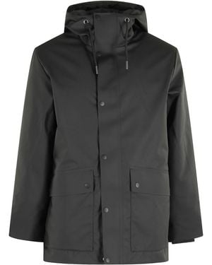 Rains Nome Hooded Parka Coat - Black