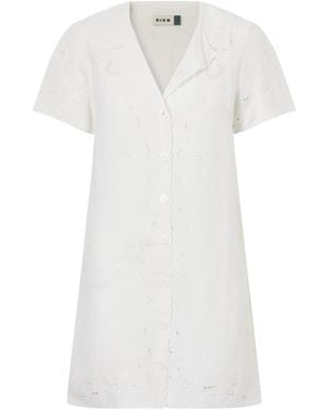 RIXO London Broderie Anglaise Mini Dress - White