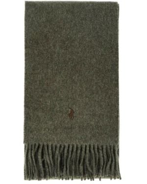 Polo Ralph Lauren Little Horse Double-Sided Tassel Scarf - Green