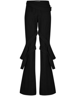Ambush Band Detail Bell Pants - Black