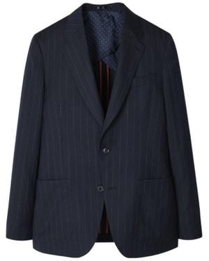 Paul Smith Pinstripe Two-Button Blazer - Blue