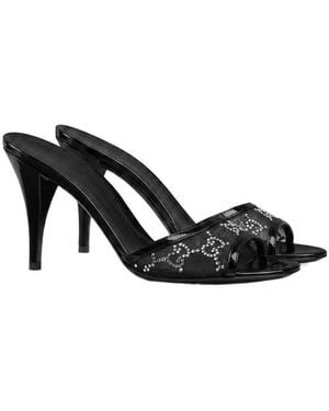 Gucci Crystal Slide Sandal - Black