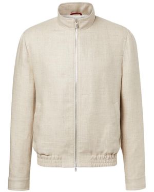 Brunello Cucinelli Silk, Linen, And Wool Jacket - White