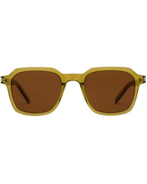 Saint Laurent Eyewear Square Frame Glasses - Multicolour