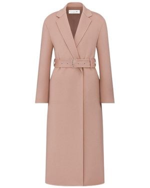 Dior Coat With Belt - Pink