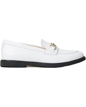 Twinset Leather Loafers - White