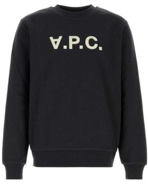 A.P.C. Vpc Logo Crewneck Sweatshirt - Blue