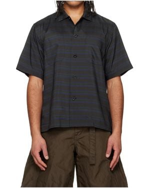 Sacai Striped Shirt - Black