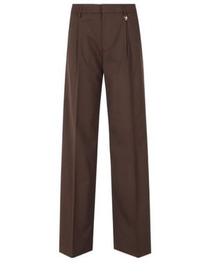 Dondup Pleated Palazzo Pants - Brown