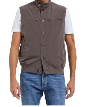 Brunello Cucinelli Button-Up Vest - Gray