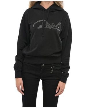 DIESEL Logo-Print Hoodie - Black