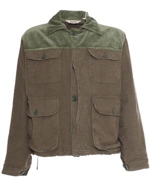 Aspesi Long-Sleeved Casual Jacket - Green