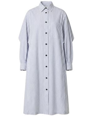 Bottega Veneta Stripe Dress - White