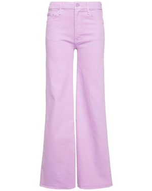 Mother The Roller Sneak Flared Jeans - Purple