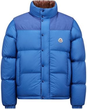 Moncler Verone Reversible Short Puffer Jacket - Blue