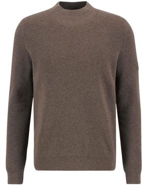 Barbour Crawley Crew Neck Jumper - Brown