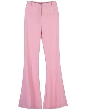 Hebe Studio Casual Trousers With Belt Loops - Pink