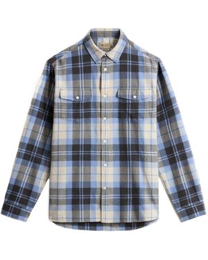 Woolrich Checked Pocket Shirt - Blue