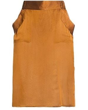 Saint Laurent Slim-Fit Skirt - Orange