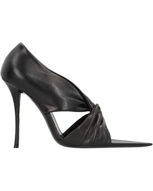 Saint Laurent Giannutri Pointed Toe Sandals - Black