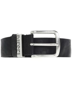 DIESEL Logo B Visible Belt - White