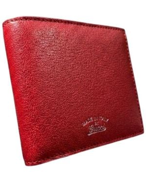 Gucci Lira Bi-Fold Wallet - Red