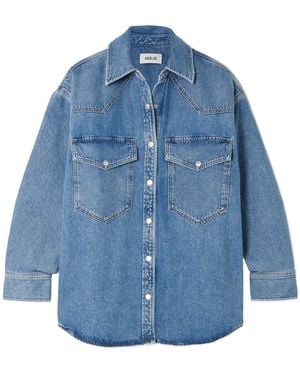 Agolde Lotta Organic Denim Shirt - Blue