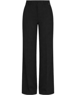 Liu Jo Pleated Straight-Leg Pants - Black