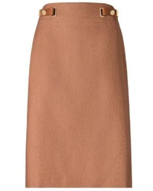 Fendi Flared Midi Skirt - Brown