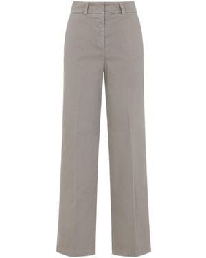 Peserico Mid-Rise Pants - Gray