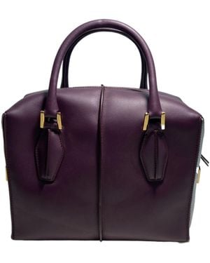 Tod's Zippered Shoulder Bag - Purple