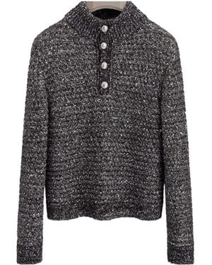 Dior Trucker Jumper, Regular Fit - Grey