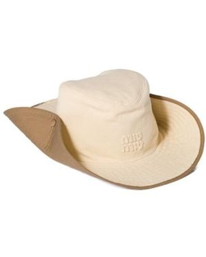 Miu Miu Drill Cowboy Hat - Natural