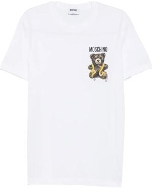 Moschino Teddy Bear Logo-Print T-Shirt - White