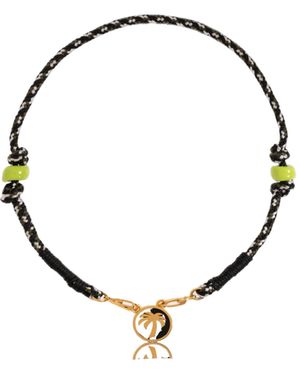 Palm Angels Logo Charm Choker - Metallic