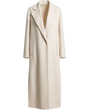 Peserico Aurea Asymmetric Single-Breasted Coat - Natural