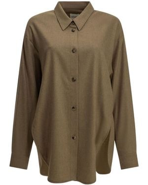 KHAITE Goya Oversized Shirt - Green