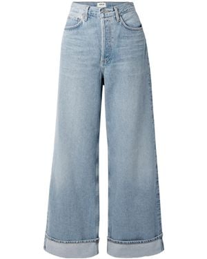 Agolde High-Rise Wide-Leg Jeans - Blue