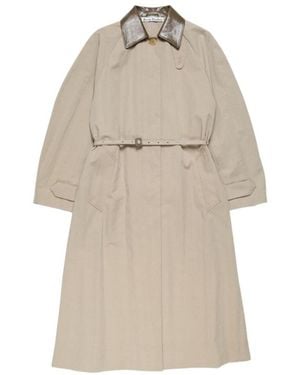 Acne Studios Long-Sleeved Trench Coat - Natural