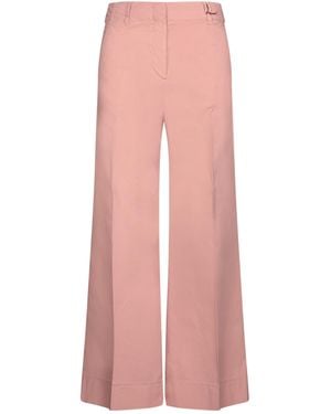 Incotex High-Waisted Wide-Leg Pants - Pink